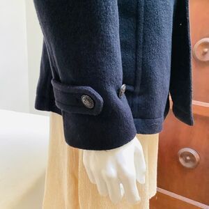 Kinloch Anderson PEACOAT Double Breast Jacket warm wool molten Scotland euc